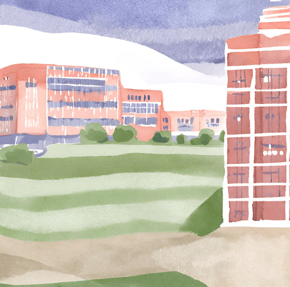 Karikatur Krankenhaus